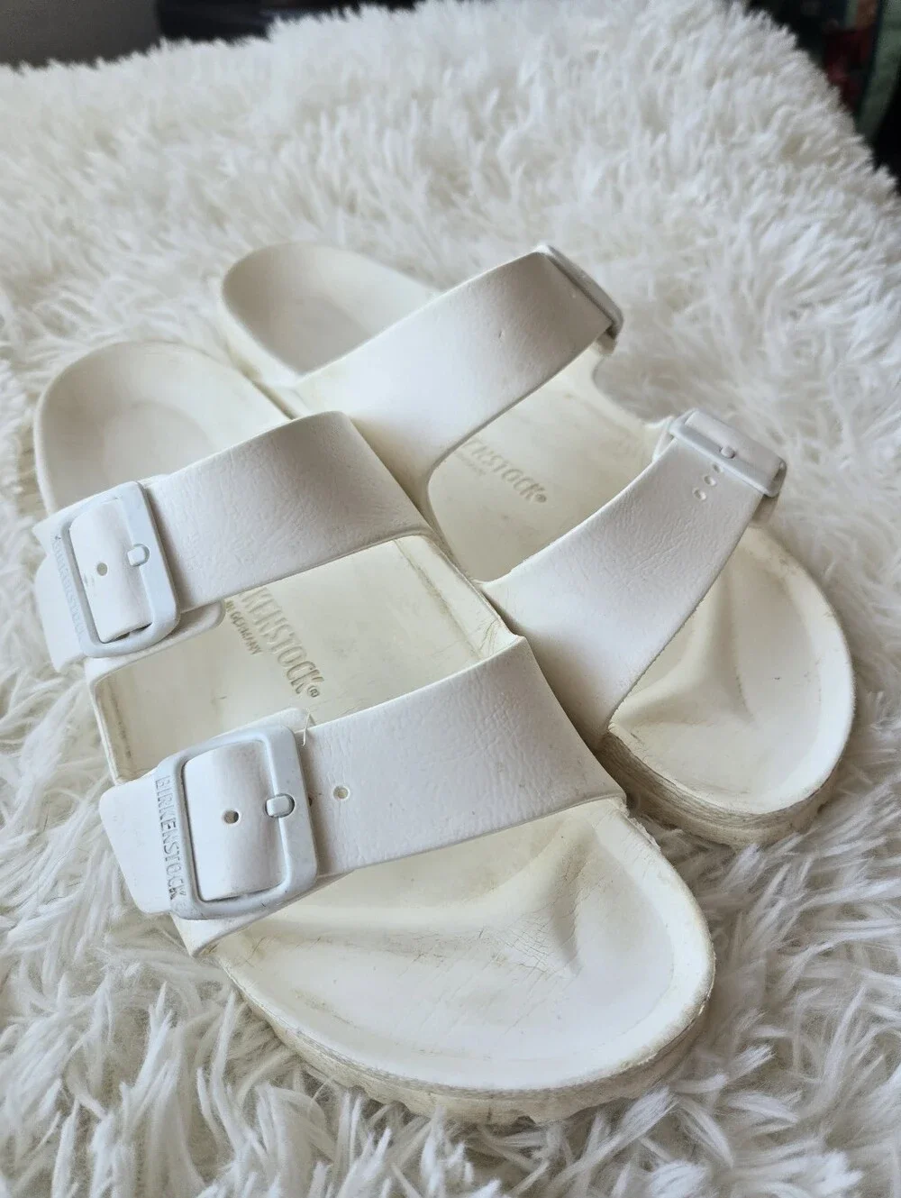 Birkenstick Arizona Essentials White EVA Two-strap Sandal EU 41